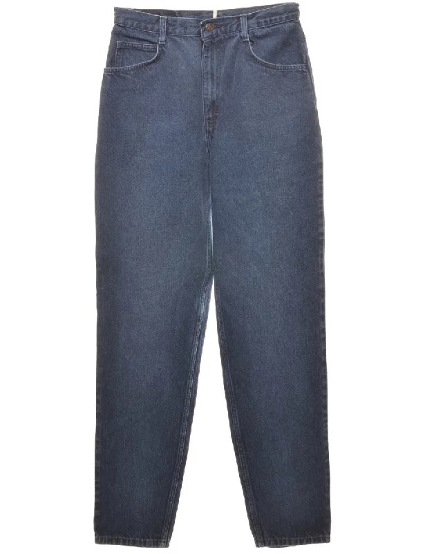 Indigo Tapered Jeans - W29 L33 Fashionable Cropped Denim Jeans