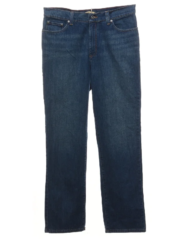 L.L. Bean Straight Fit Jeans - W34 L32 Chic Ripped Jeans