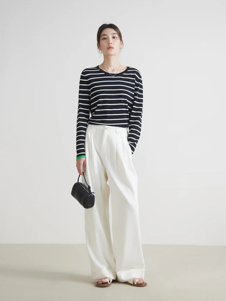 Retro Loose Straight White Jeans for Women Spring High Waist Trouser Fashionable Mom Jeans Retro Loose Straight White Jeans for Women Spring High Waist Trouser Fashionable Mom Jeans