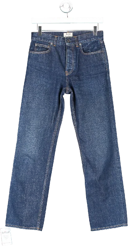 Acne Studios Blue Regular Fit Straight Leg Jeans UK 6 Comfortable Zip-Fly Denim Jeans Acne Studios Blue Regular Fit Straight Leg Jeans UK 6 Comfortable Zip-Fly Denim Jeans