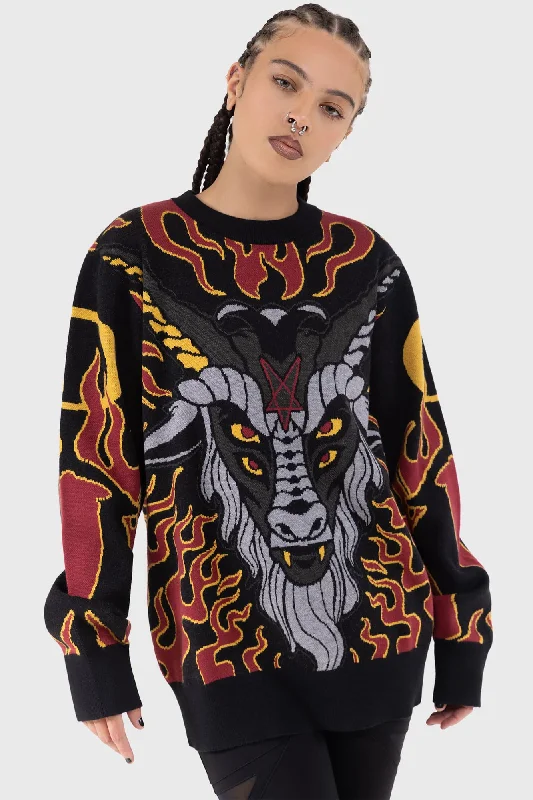 Inferno Hallowmas Sweater Knit Fabric Woven Fabric Fleece Fabric