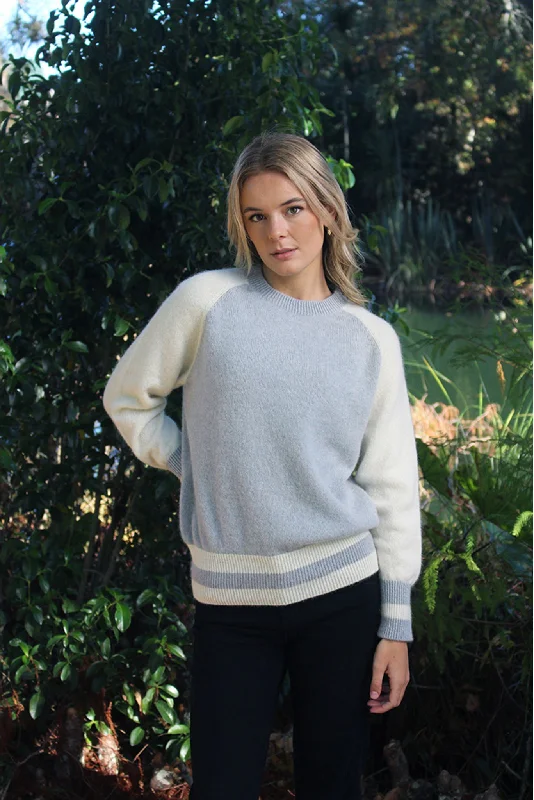 Lothlorian Alpaca Banded Sweater Sequined Glittery Shiny