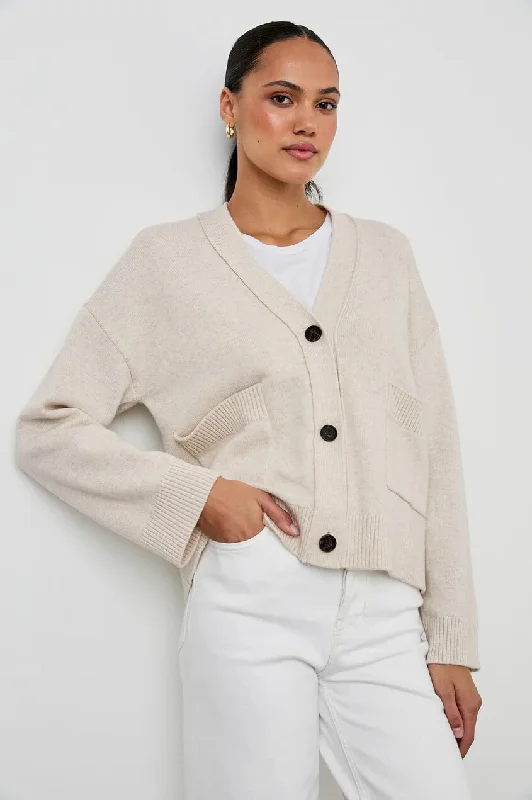 Rails - Lindi Sweater in Oatmeal Mesh Sweater Canvas Denim
