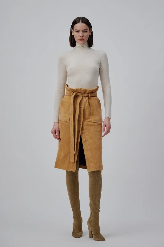 RIB TURTLENECK SWEATER IN TOFU Satin Fabric Silk Fabric Chiffon Fabric