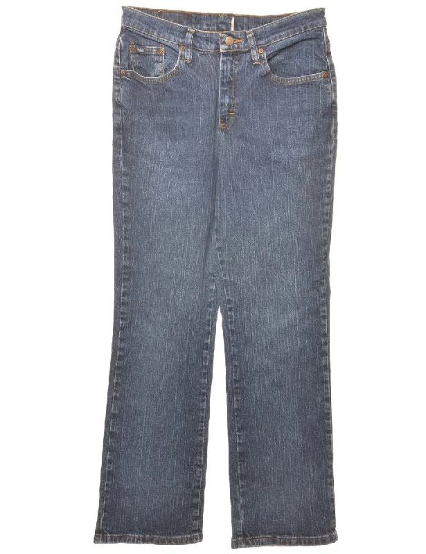 Riders Distressed Indigo Straight-Leg Jeans - W30 L31 Stylish High-Waist Skinny Denim Riders Distressed Indigo Straight-Leg Jeans - W30 L31 Stylish High-Waist Skinny Denim