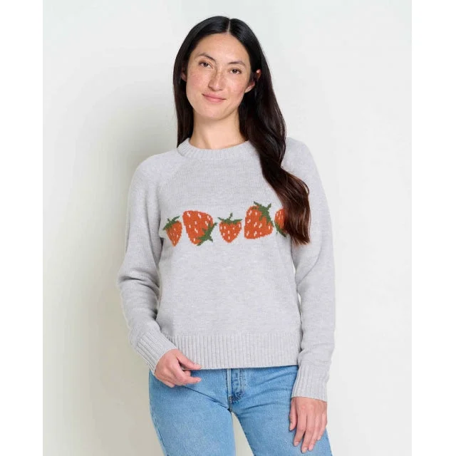 Womens Cazadero Crew Sweater Open Front Closed Front Wrap Front