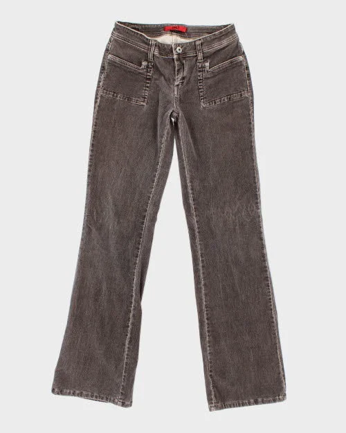 Vintage 00s OK! Jeans Brown Cords - W30 L33 Classic Black Denim Jeans