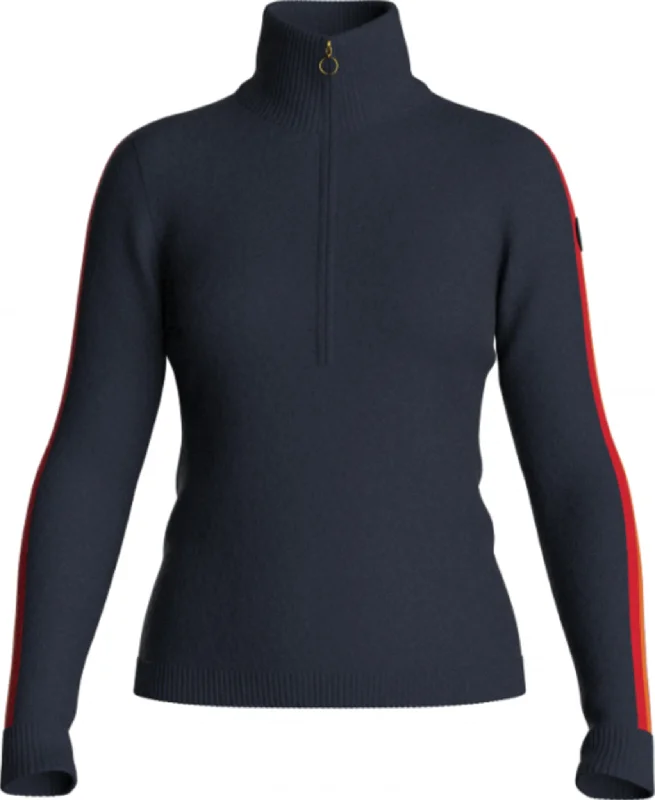 Ski Lover Zip-Up Sweater - Women's|-|Chandail à glissière Ski Lover - Femme Ribbed Striped Patterned Ski Lover Zip-Up Sweater - Women's|-|Chandail à glissière Ski Lover - Femme Ribbed Striped Patterned