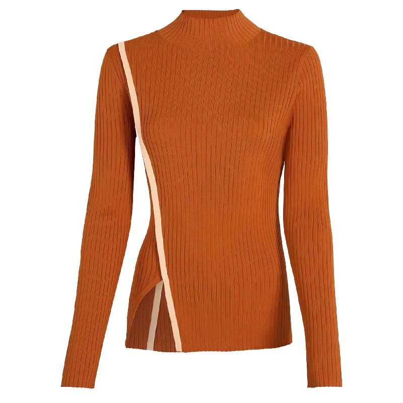 Womens Jessica Mockneck Sweater Autumn - W24 Thin Thick Dense